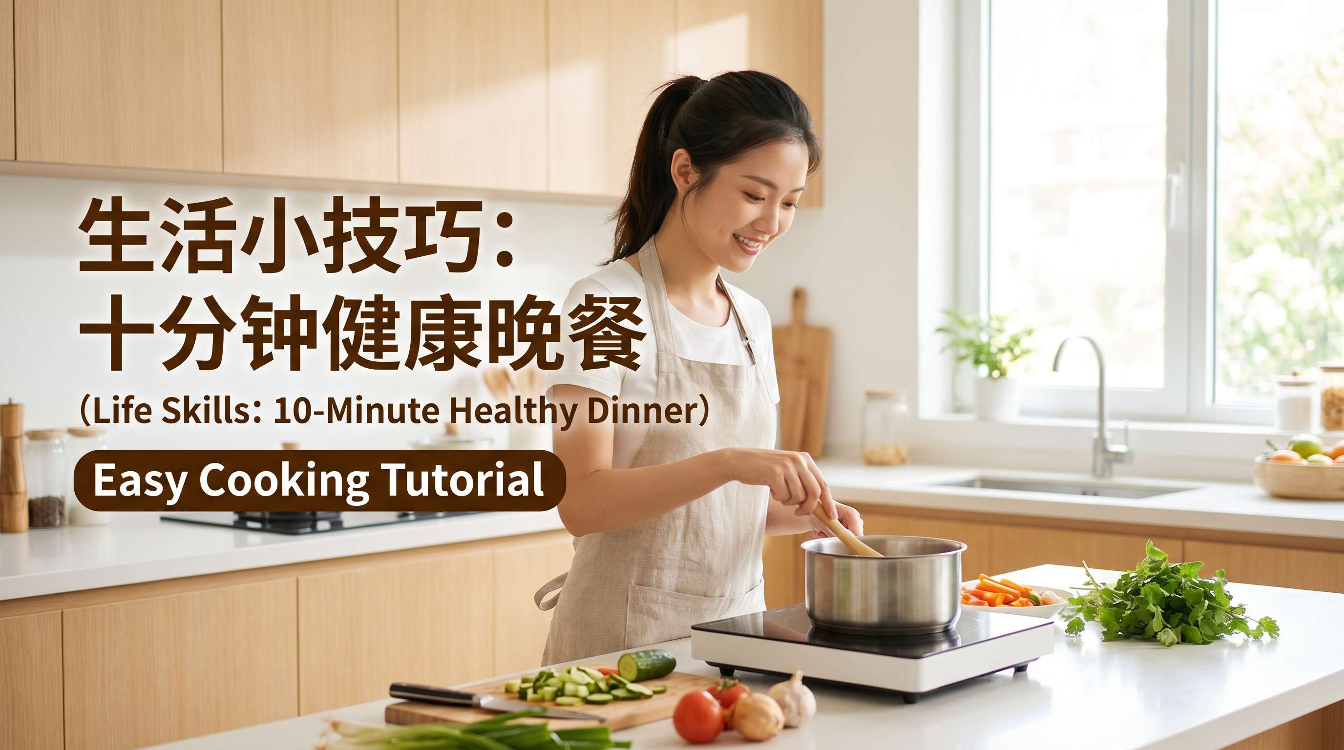 菠萝视频生活技能视频教程：十分钟健康晚餐烹饪教学，64buos.cn