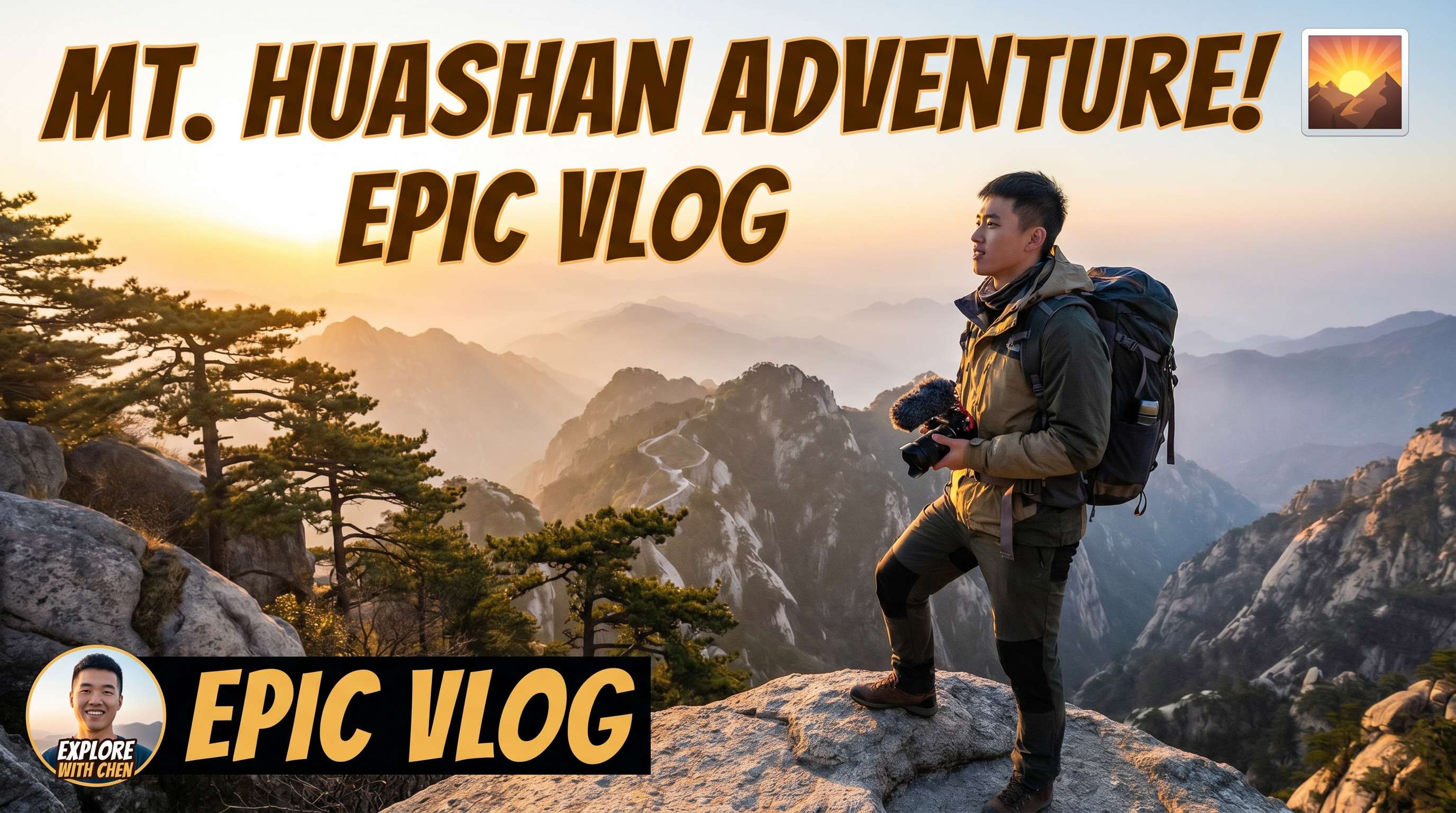 菠萝视频旅行Vlog：华山探险生活视频分享，64buos.cn